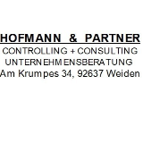 Logo von HOFMANN & PARTNER GbR
